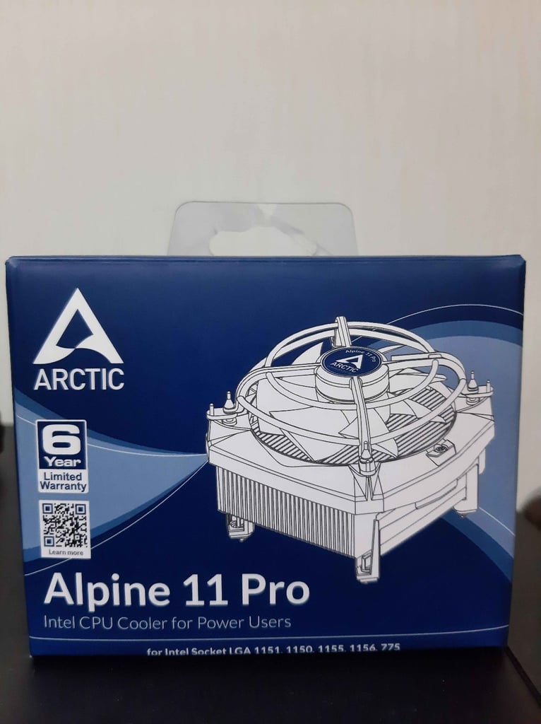 Arctic Alpine 11 Pro Intel CPU Cooler | >= Intel 12th gen | LGA 1200, 115X, 775 | Brand new, unused