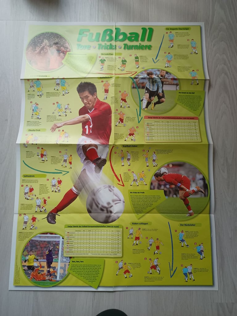 Die besten Fußballtricks - with Trainings-Poster:... German Football tricks