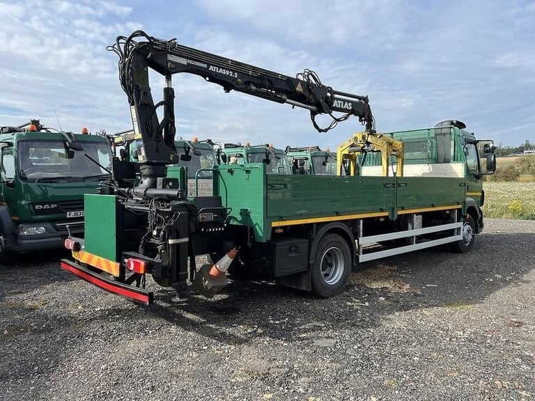 2013 DAF Trucks LF 55.220 6.7l Dropside With Atlas 92.2 Remote Crane 15 Ton