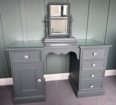 Dressing Table with Mirror / Desk GREY