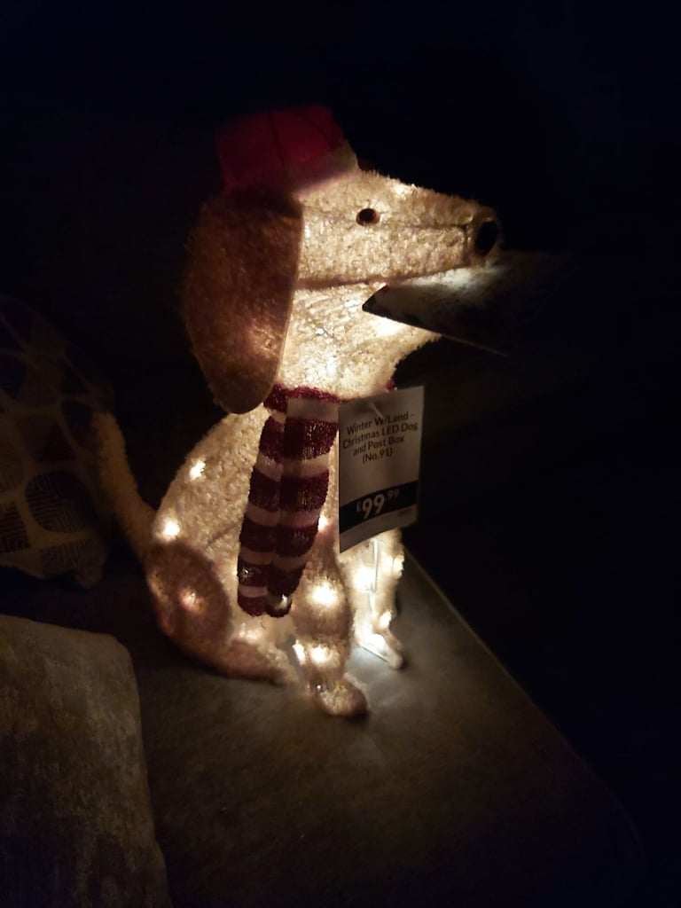 Light up Christmas dog 