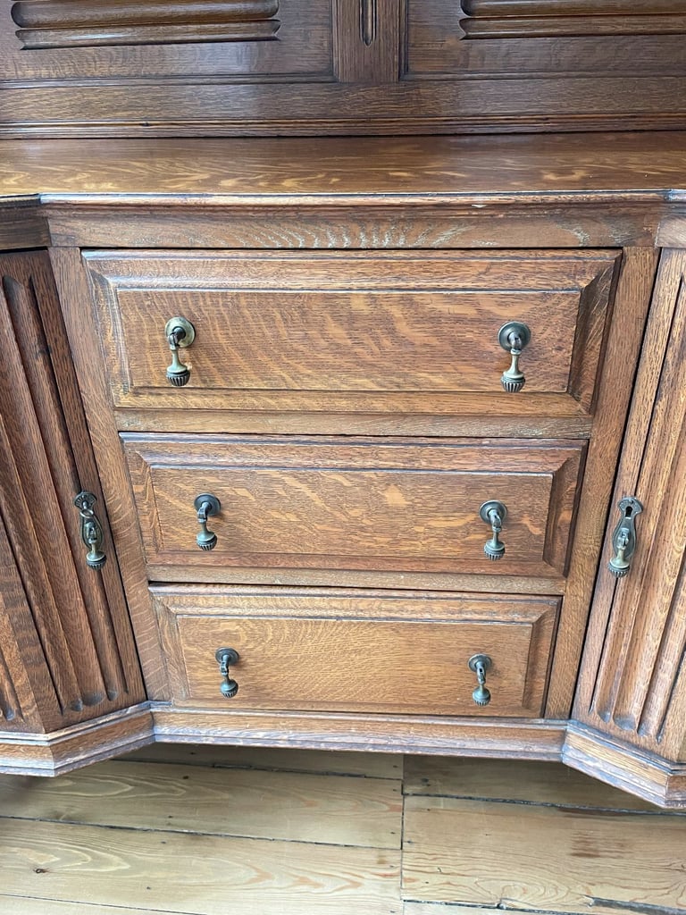 Antique Solid Wood Sideboard - Brown - Good Condition