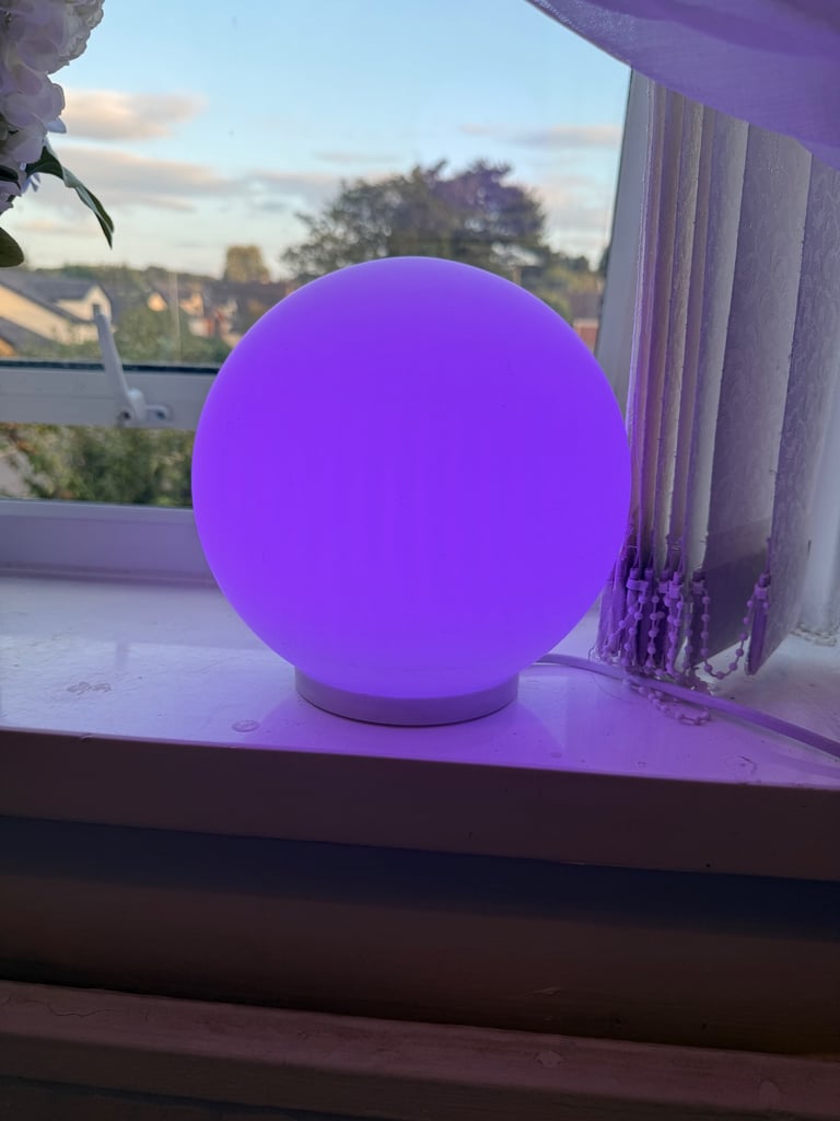 image for Halloween decor or light Colour changing glass ball light electric 