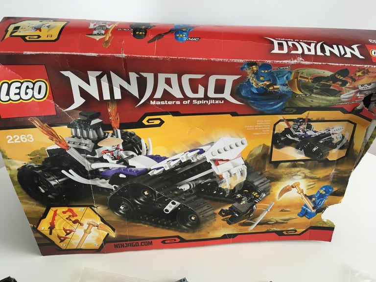 LEGO Ninjago 2263 with Jay , Cole & Frakjaw Figures from 2011 (INCOMPLETE)