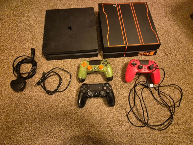 image for 2 x PS4, controllers, games