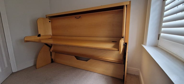 image for Studybed Desk Bed - Single Light Oak