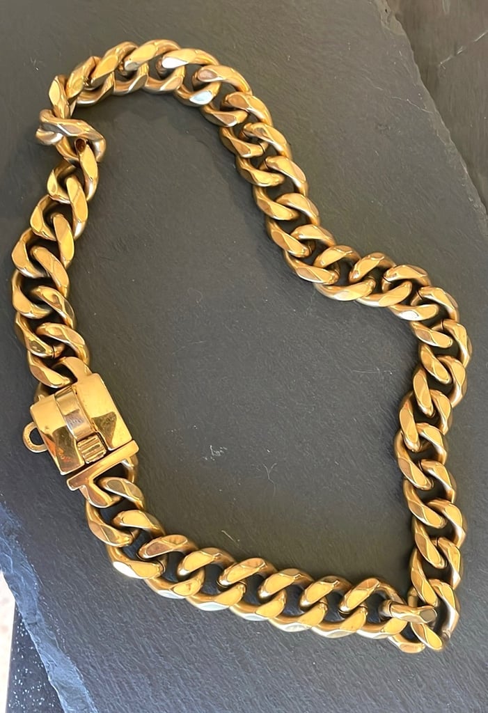 image for Heavy duty gold Cuban dog chain 