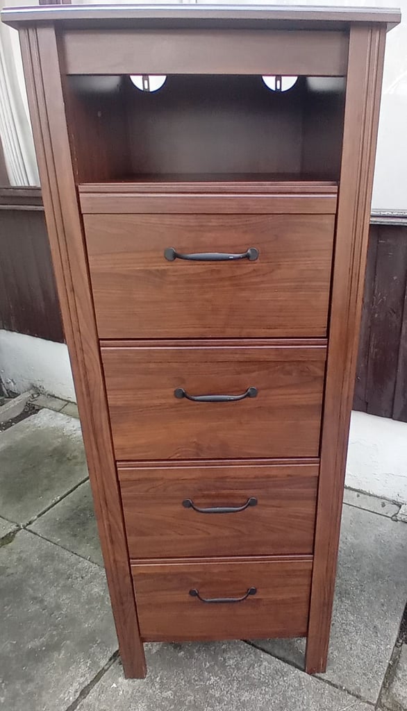 image for BRUSALI Chest of drawers with 4 drawers - brown
