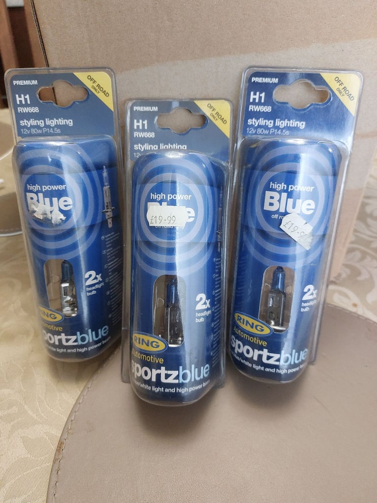 X3 pairs ring H1 12v 80w sportzblue bulbs 