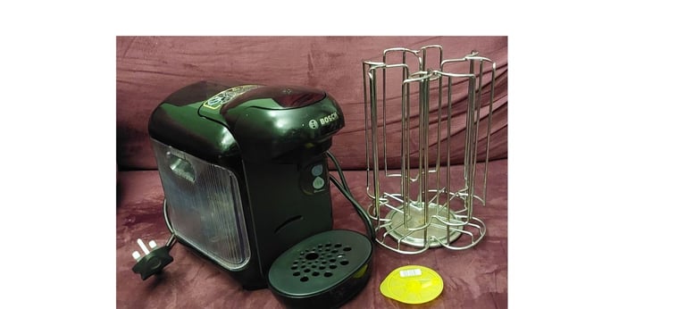 Tassimo by Bosch coffee pod machine plus pod holder - Free