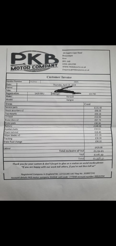 Renault, KANGOO, MPV, 2009, Manual, 1149 (cc), 5 doors