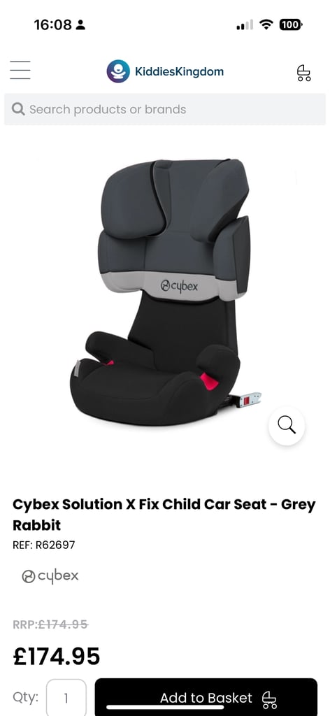 Cybex child’s car seat rrp £178 in vgc £60