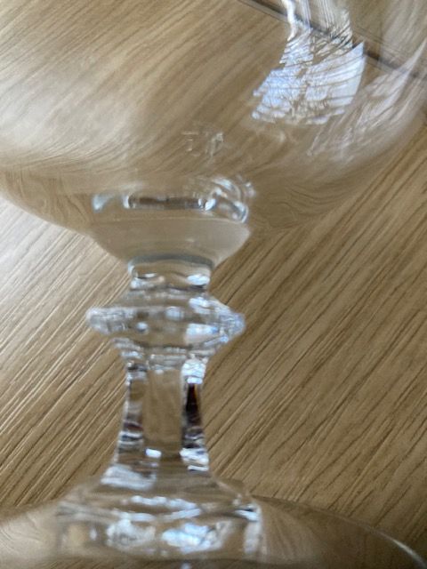 6 x Plain Cognac Crystal Glasses