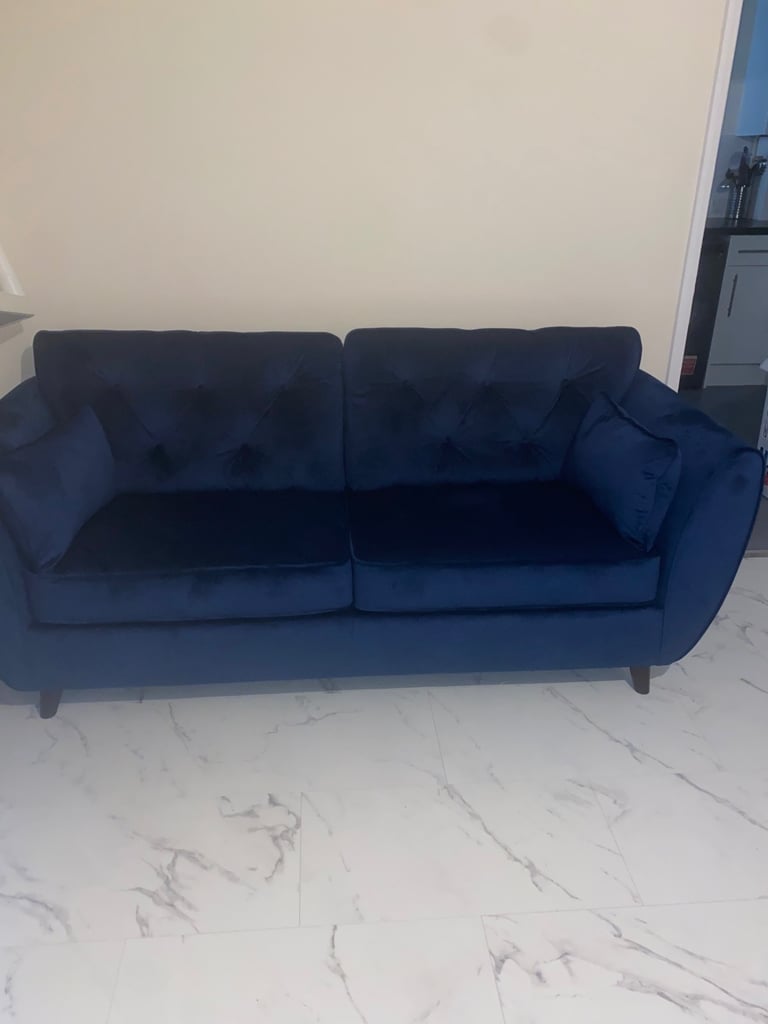 image for  3 seater sofas, navy blue