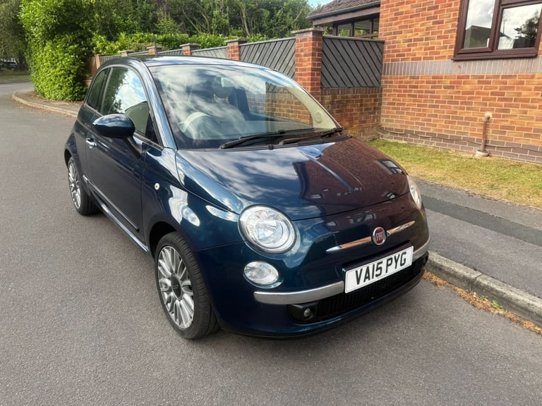 Fiat 500 1.2 Lounge Euro 6 (s/s) 3dr with 10 Months MOT&FSH&Panoramic Roof&Leather Seats&£35 Tax Yr