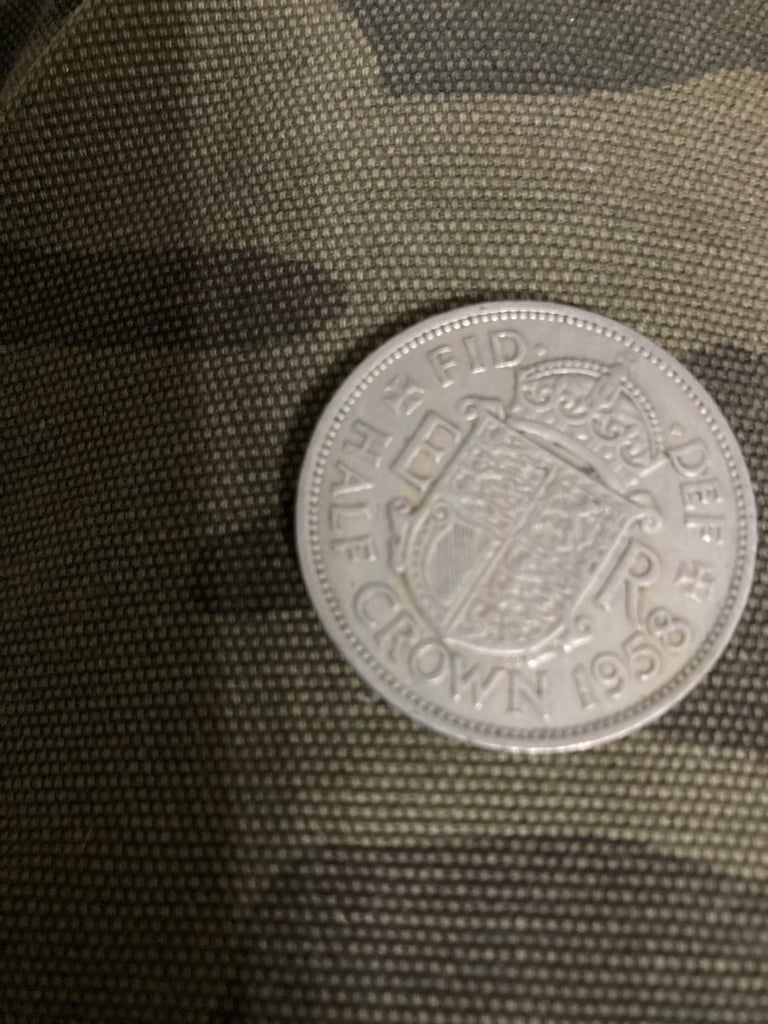 Coins half crown 1958