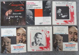 JAZZ ON VINYL COLLECTION OF 8 STORYVILLE EP's SUPERB CONDITION