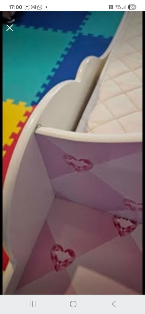 Disney Princess toddler bed with canopy