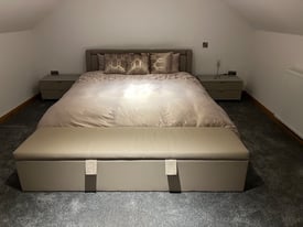 Queen size bed with matching furniture