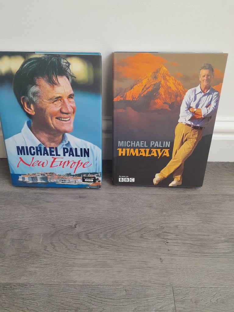 2 x quality hardback books by Michael Palin. Himalaya & New Europe AS NEW