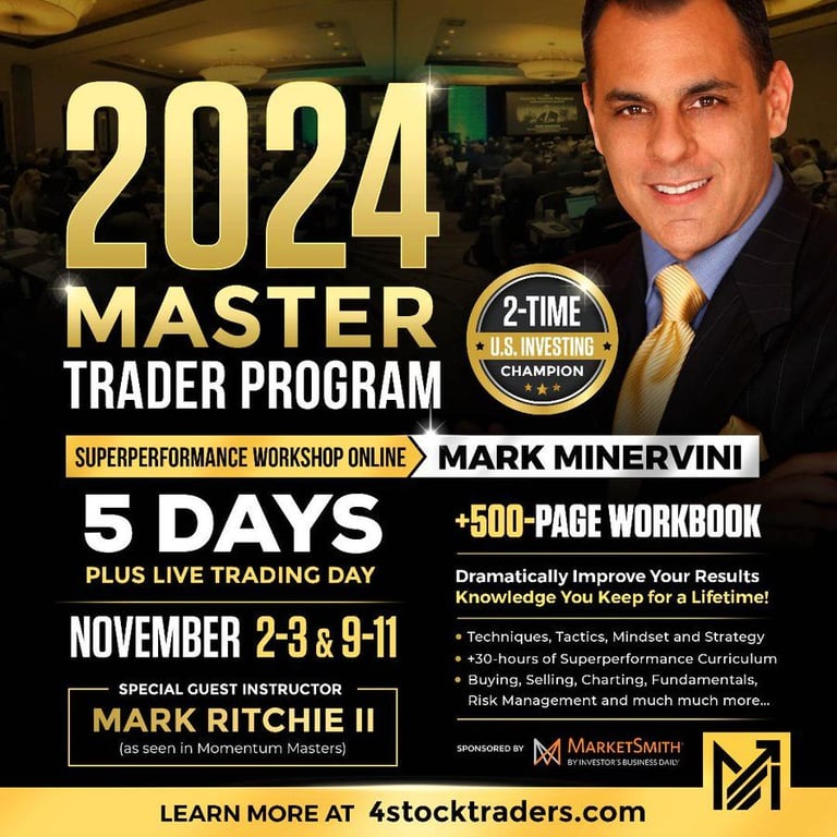 image for 2023 & 2024 Mark Minervini Master Trader Program: 5-Day Superper