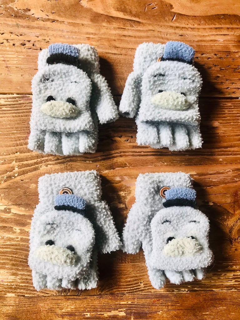 1-4 Years Old Toddler Winter Soft Half Finger Gloves