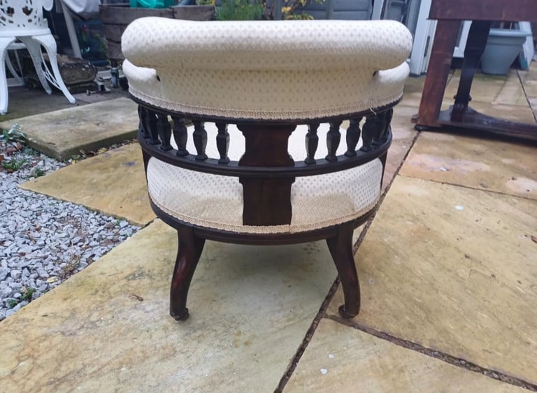 antique edwardian tub chair arm chair 60x60x60cm