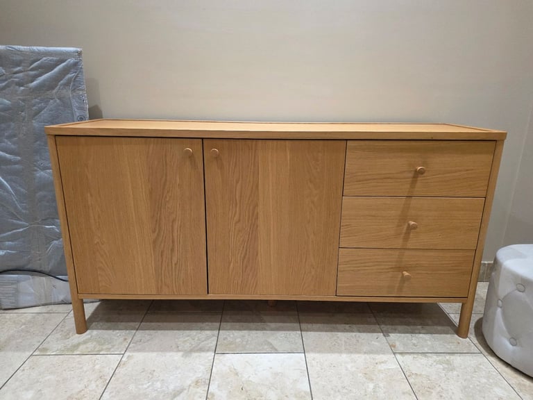 image for Modern Oak-Effect Sideboard / Cabinet - £200