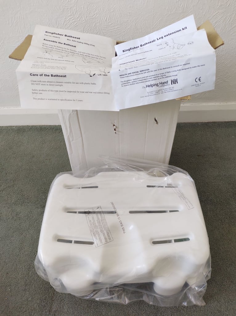 image for The Helping Hand Company Kingfisher Bathseat for Adults 