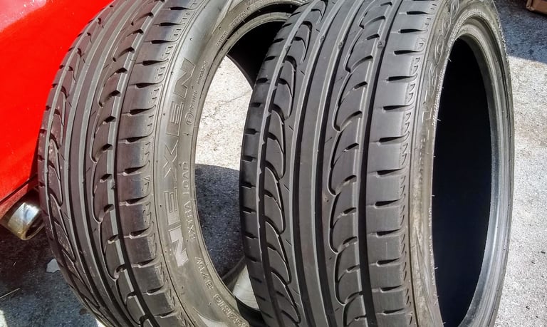 Pair of Nexen N6000, 205/45/16 tyres. 6/7 mils thread.