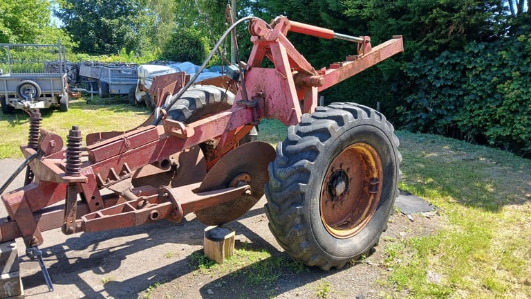 Forestry drainage plough