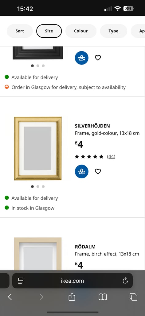 Ikea photo frames