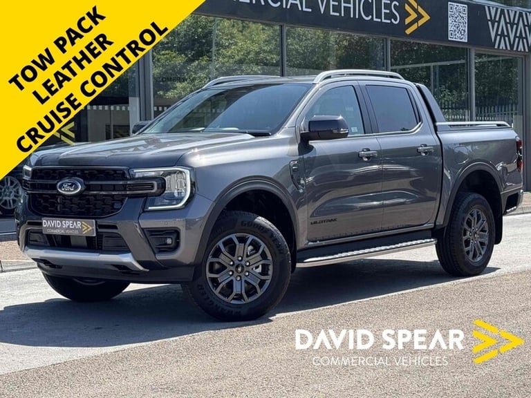 2024 Ford Ranger 205ps Wildtrak 4WD with 18 Alloys, Tow Bar, Leather, Sat Nav, Rev Cam &amp; To P...
