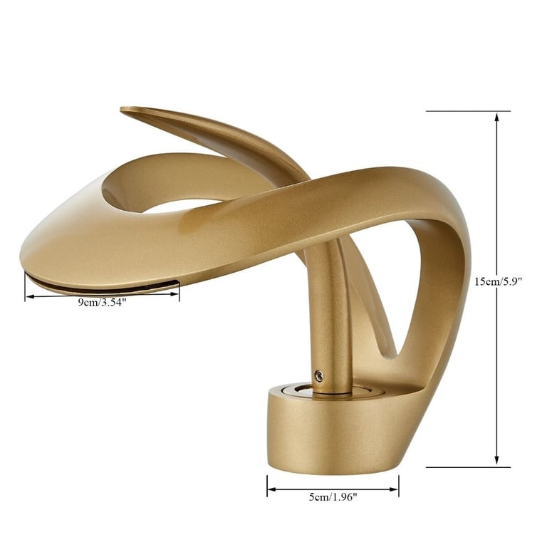 New Golden Single Handle Basin Mixer Tap RRP £170 Our Price £110