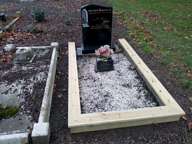GRAVE SURROUNDS 'CUSTOM MADE TO ORDER'  £340 CASH ON COLLECTION