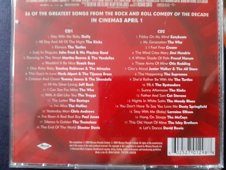  2 CDs - RADIO CAROLINE - THE BOAT THAT ROCKED SOUNDTRACK, 36 GREATEST SONGS FROM THIS ICONIC TIME