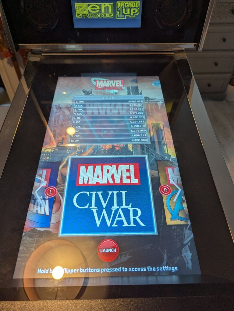 Marvel themed Digital Pinball machine - 10 boards
