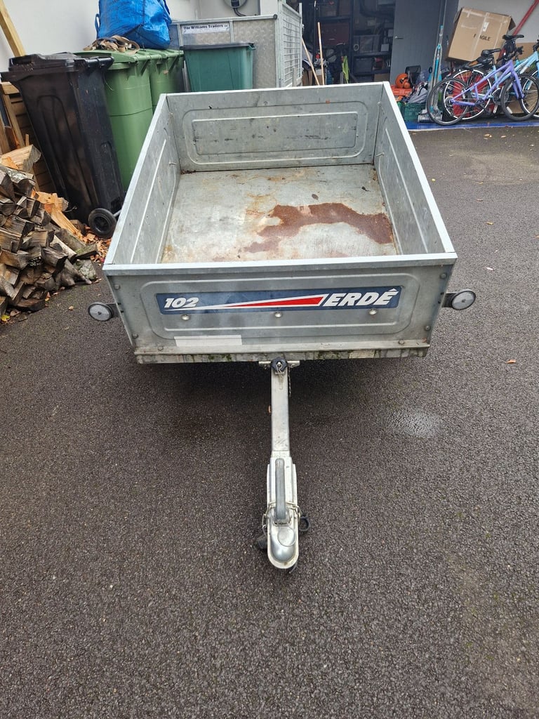 Erde 102 tipper trailer