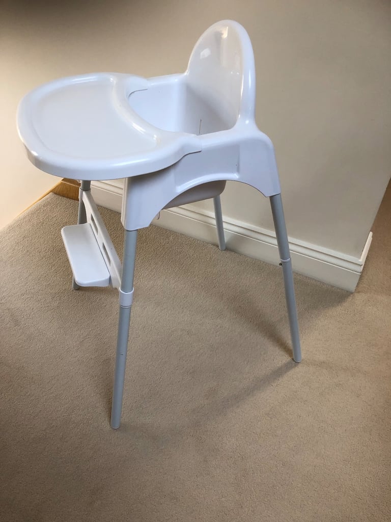 image for White Plastic High Chair