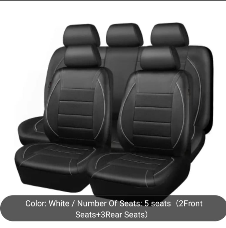 image for Brand New Universal PU Leather Car Seat Covers 5 Seater