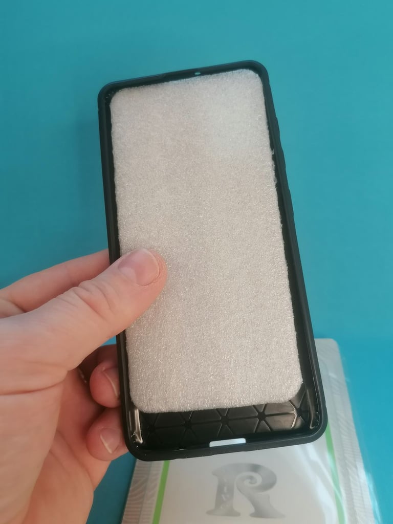 For SAMSUNG A41 Armour Shockproof Protective Gel Silicone Cover Case.