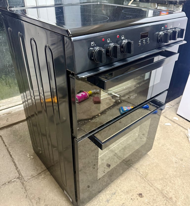 Bush 60cm electric double oven cooker 