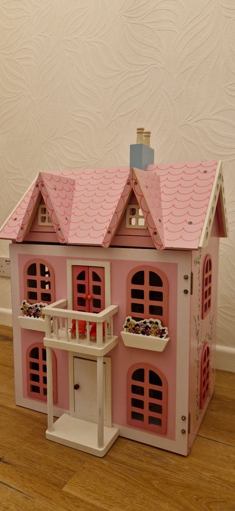 image for Lovely Wooden Dolls House with Furniture and Accessories