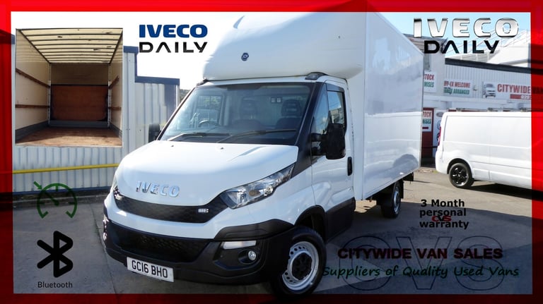 2016 Iveco Daily Chassis Cab Luton 3000 WB [6 speed] Luton Diesel Manual