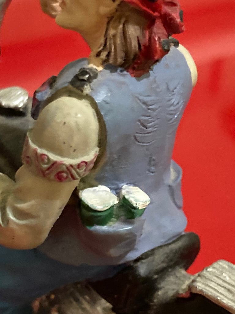 Vintage ceramic biker. Collectable.