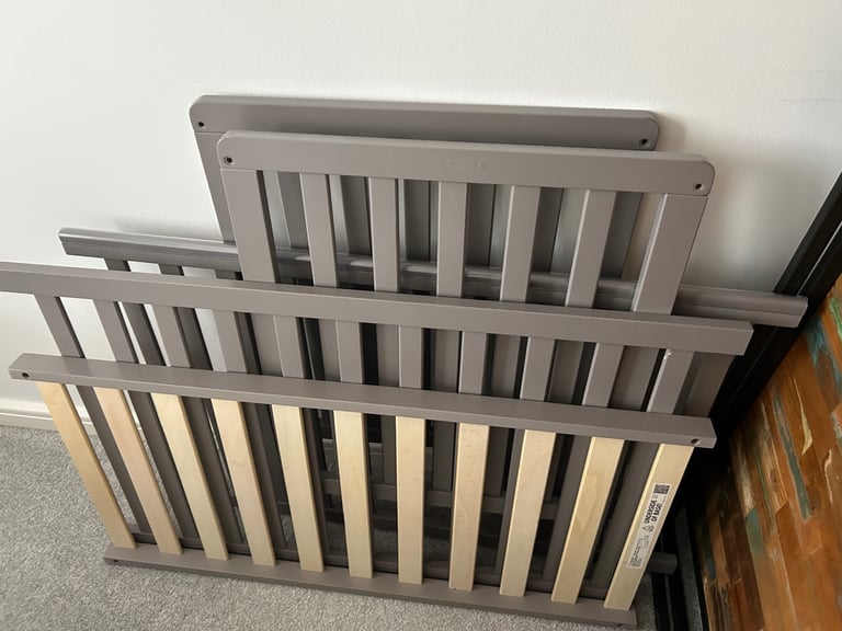 Space saver Cot - Dove Grey- O Baby 