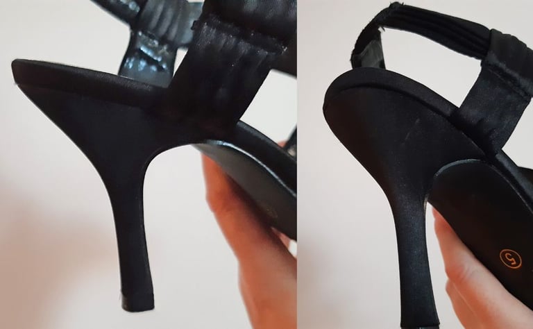 Emilio Luca x, Lohan, Ladies Black Party Strappy Stiletto Sandals – Size 5 – Worn Once - Boxed