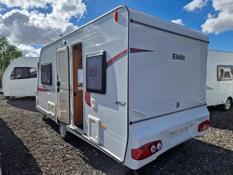 2010 Elddis Lunar XPlore 452 Single Axle 2 Berth Motor Mover Large Rear Bathroom