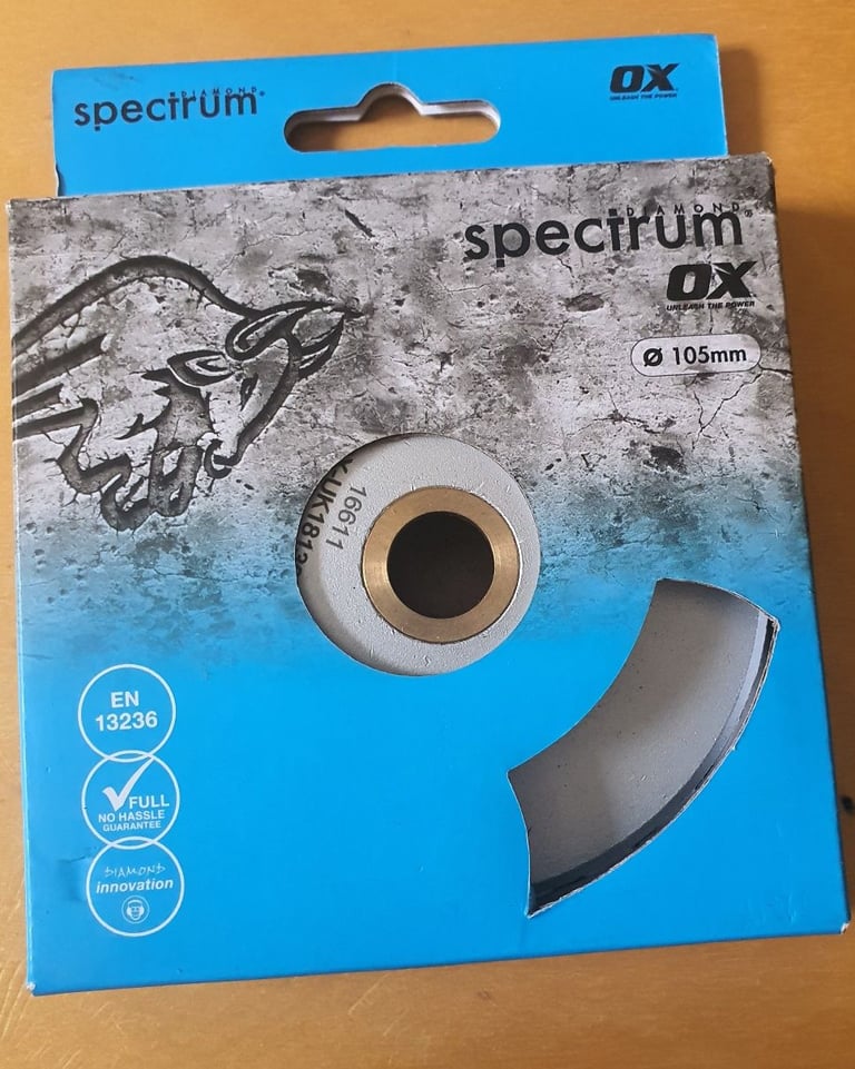 For sale is an OX Spectrum MKT105/22/15 Ultimate Turbo Cup grinder, BNIB