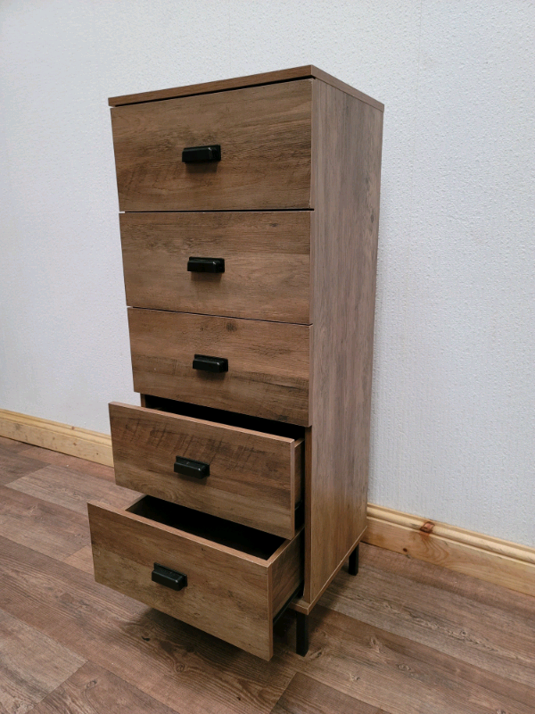 5 Drawer Tallboy Chest of Drawers EX DISPLAY in Pinchbeck